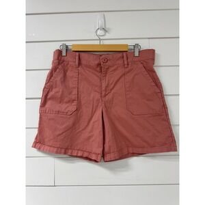 Lee Legendary Women Utility Shorts Dusty Rose Pink High Rise Size 10